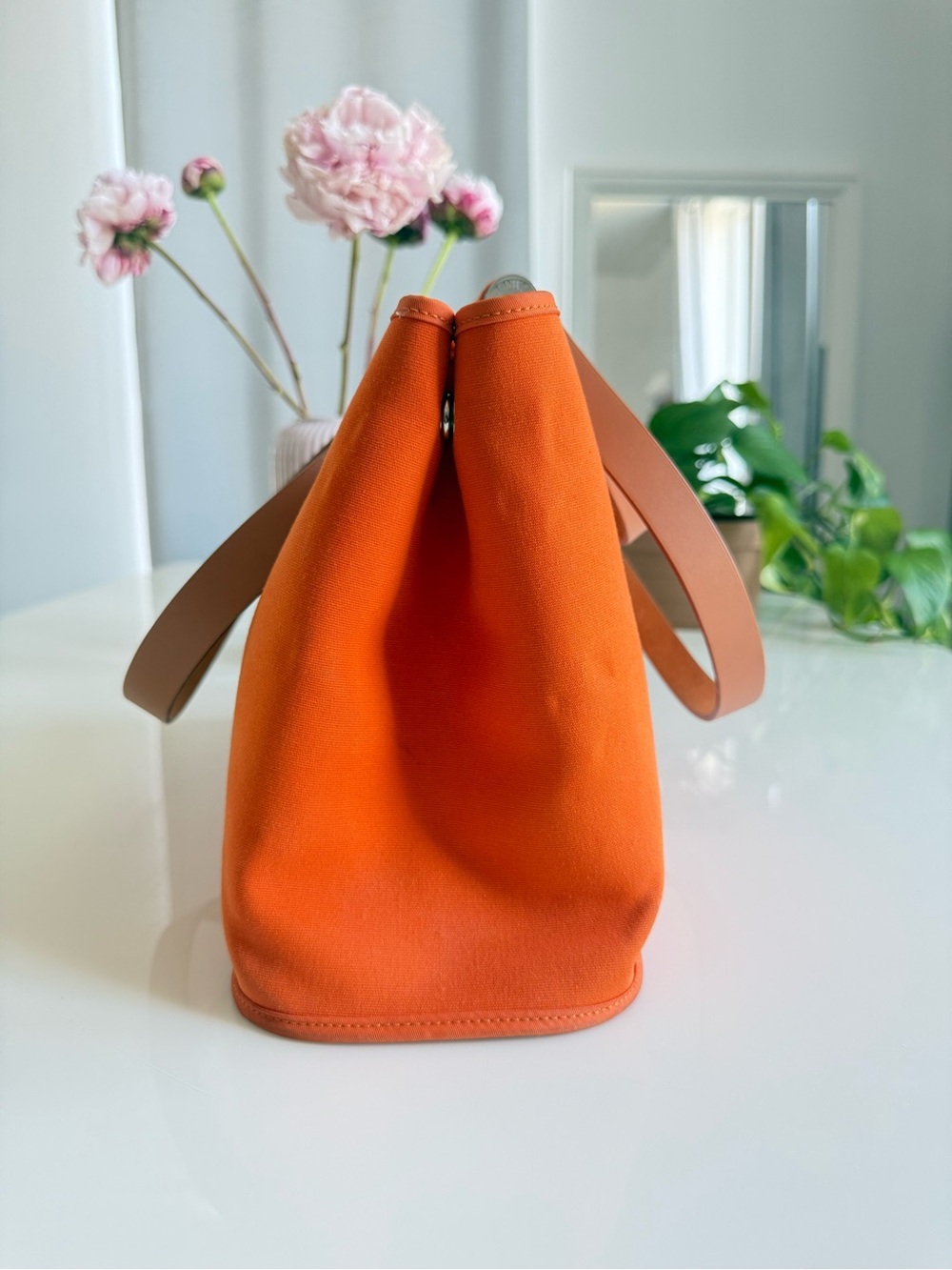 Hermes Orange Cabag Tote - Picture 2 of 11